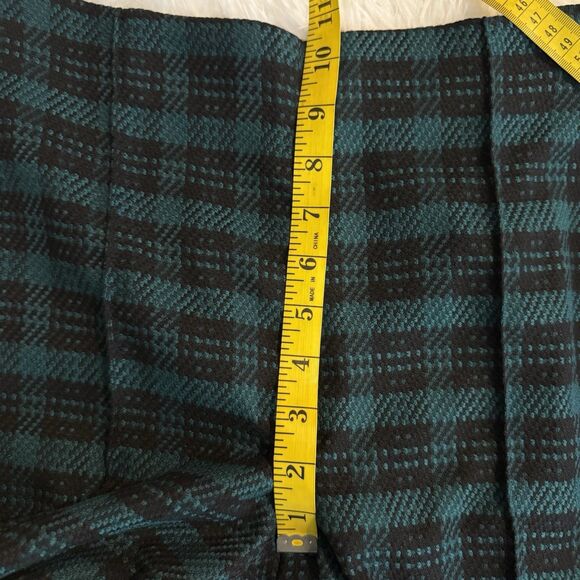 Ann Taylor The Petite Plaid High Waist Ankle Tweed Pants Women 4P Blue Black - Picture 12 of 15